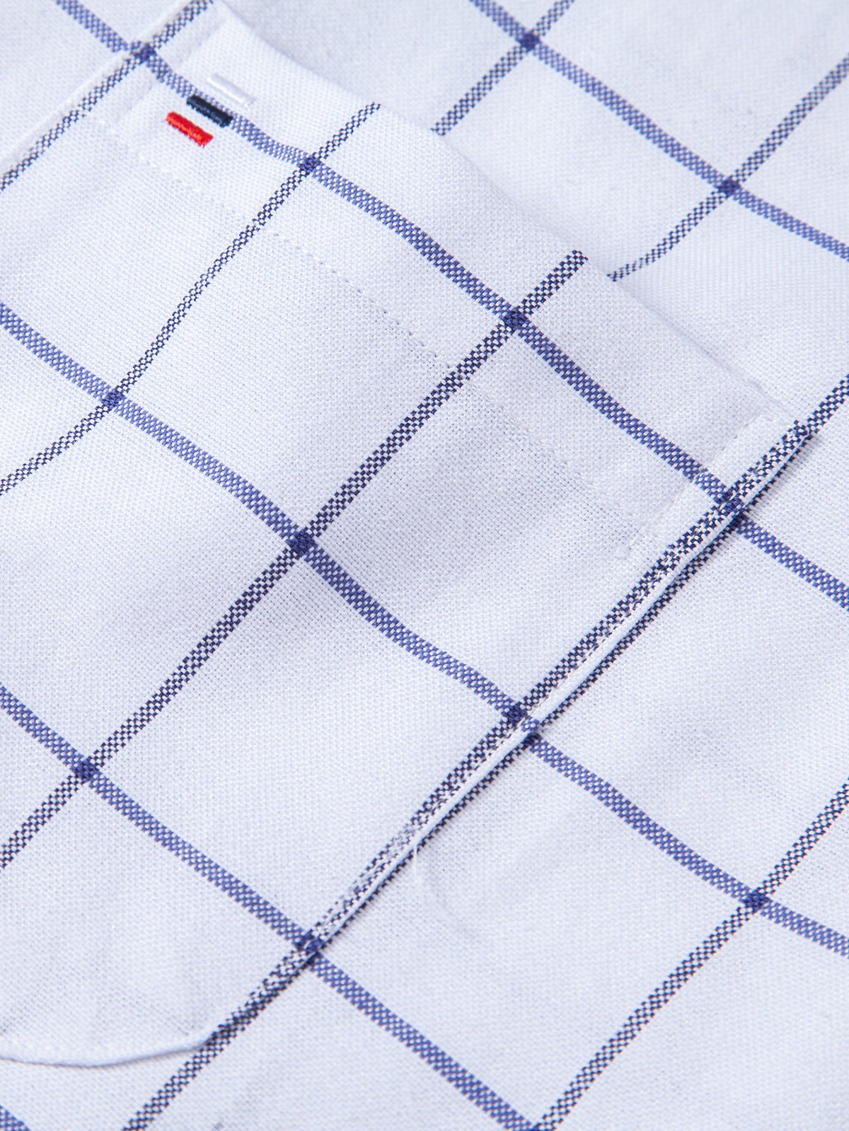 Camisa xadrez de algodão com botões
