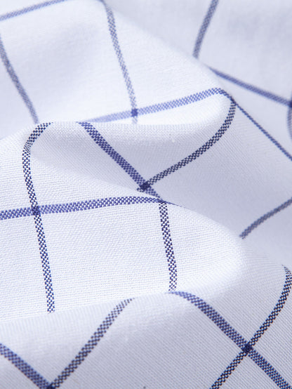 Camisa xadrez de algodão com botões