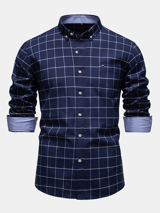 Camisa xadrez de botões