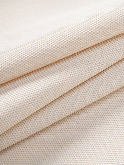 Polo de manga longa com gola contrastante