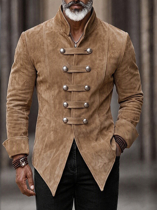 Vintage Olymp Suede Stand Collar Jacket