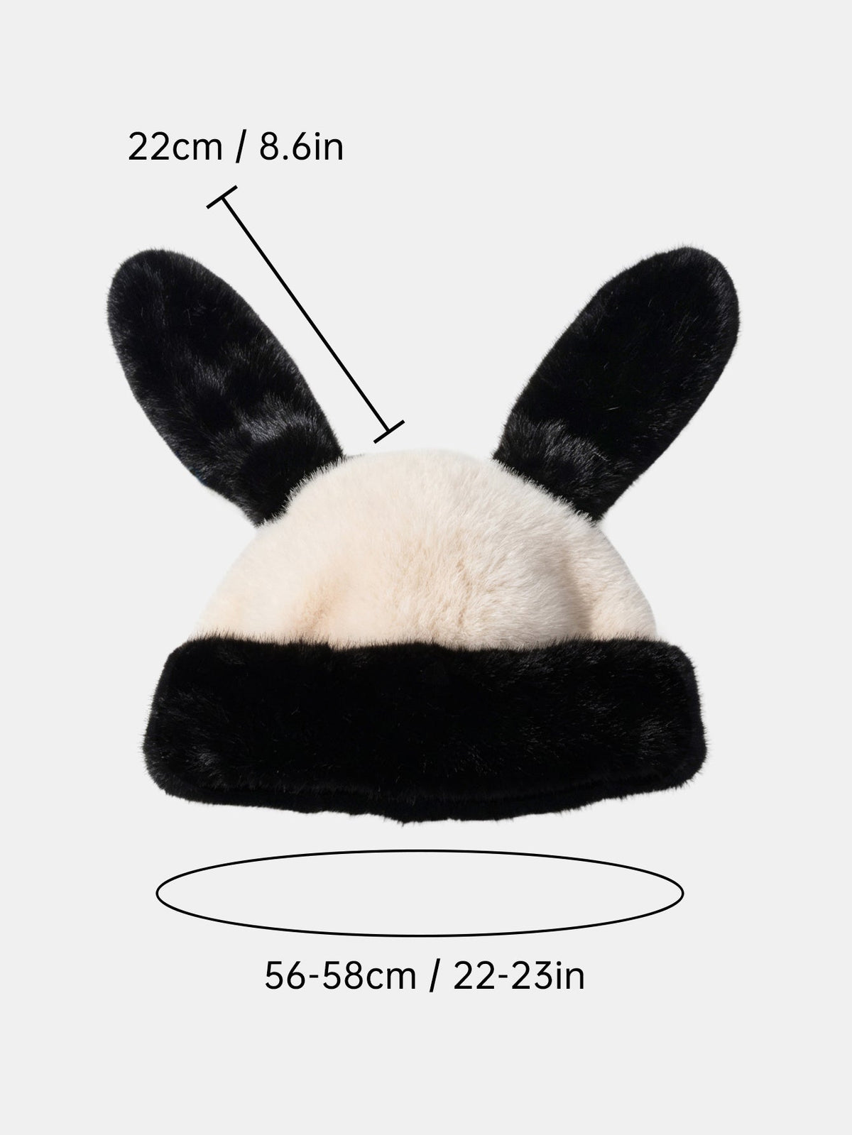 Floppy Bunny Ear Faux Fur Winter Bucket Hat