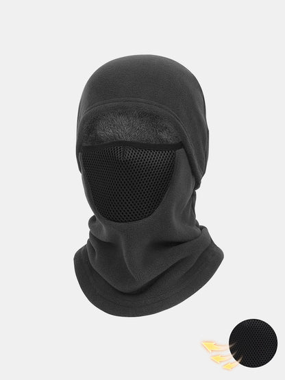 Windproof Wool Balaclava with Breathable Mesh Panel