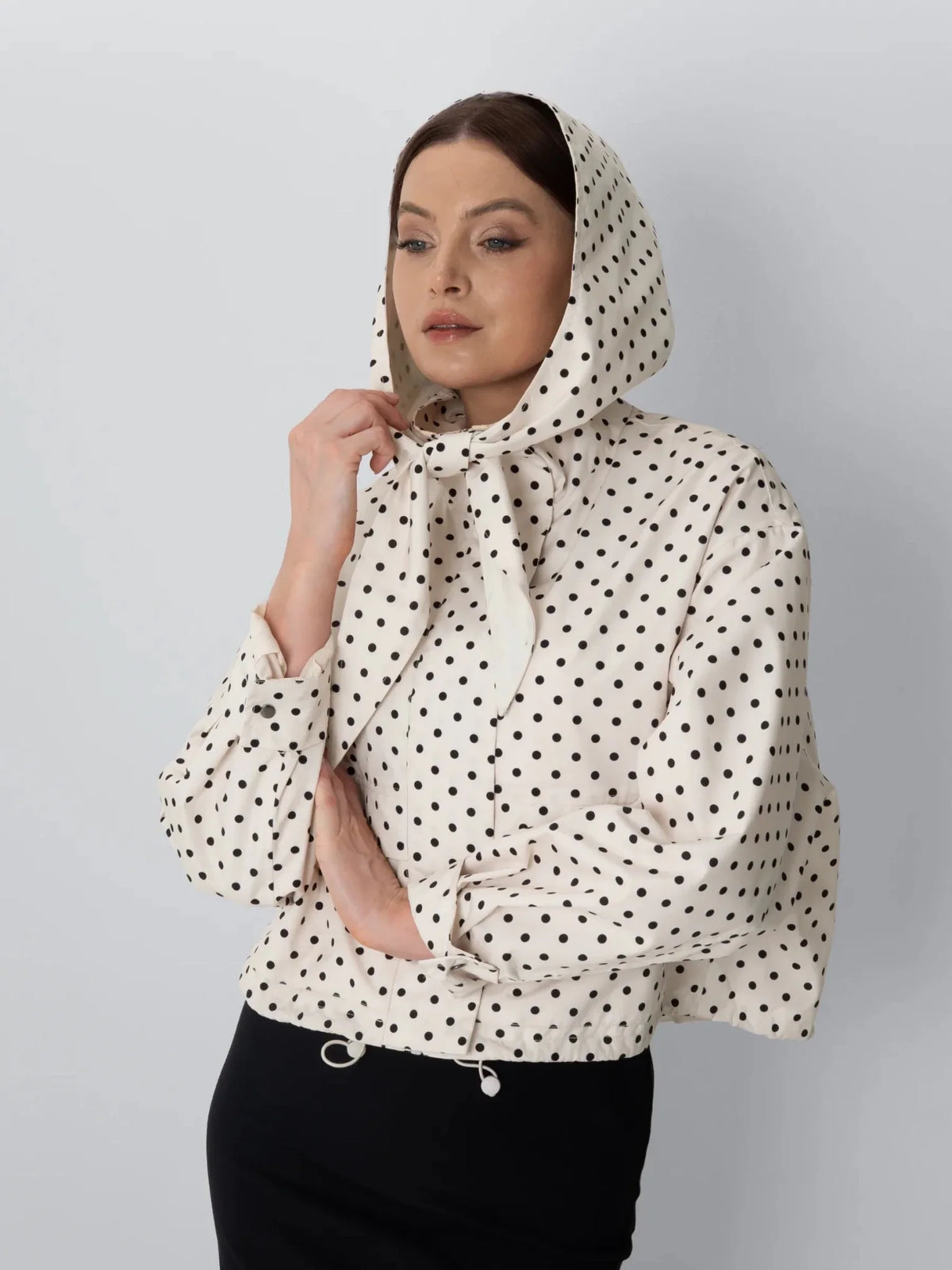STM-TEX™ Funnel Collar Waterproof Bomber Jacket With Optional Hooded Scarf