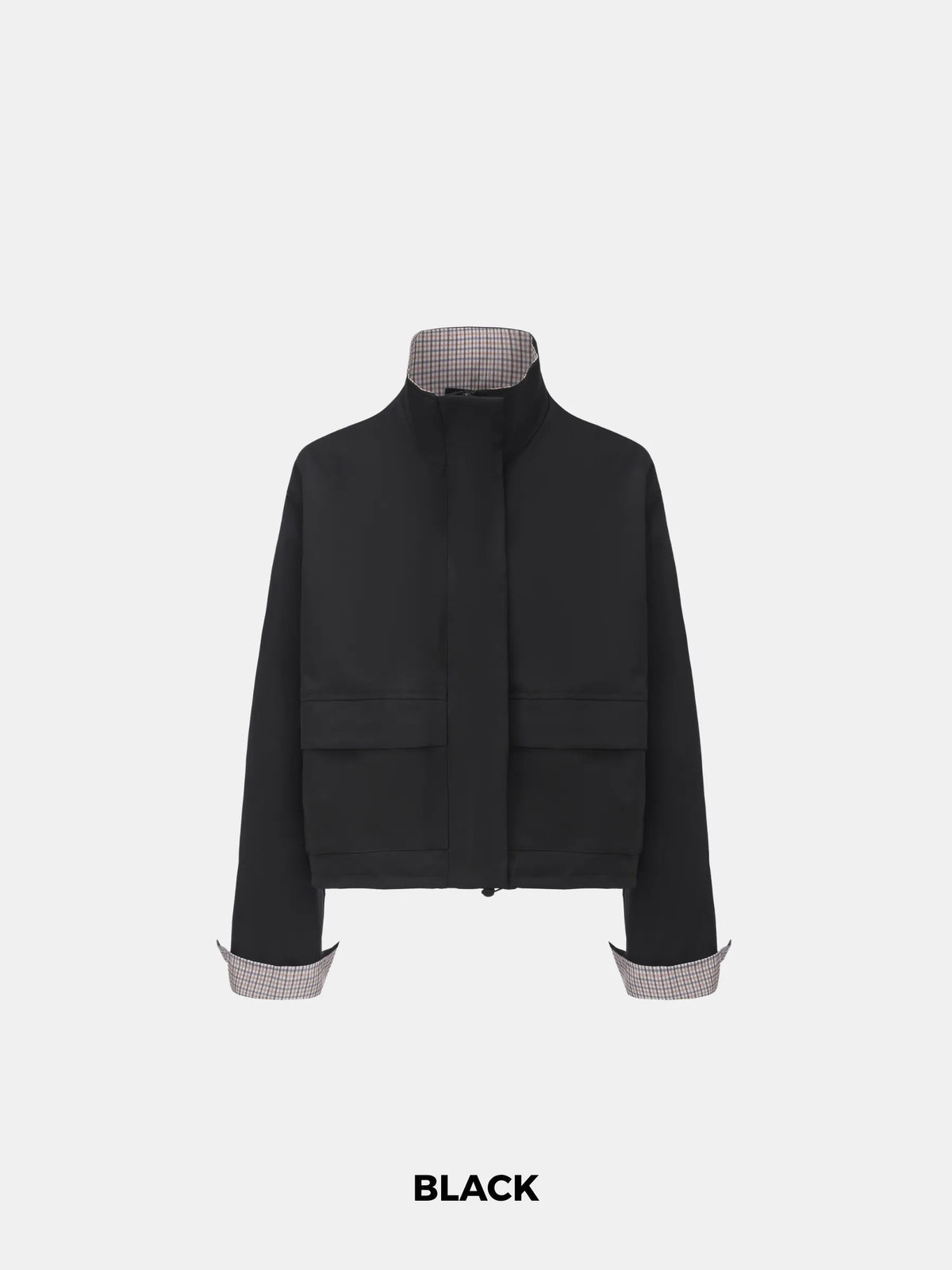 STM-TEX™ Funnel Collar Waterproof Bomber Jacket With Optional Hooded Scarf