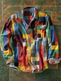 Leo Patchwork Knit Jumper