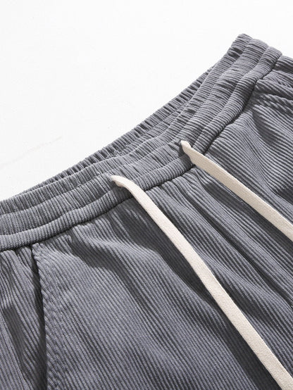 Calça de Veludo Cotelê de Perna Reta