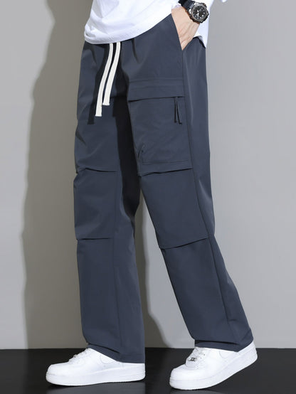Calça de Perna Reta com Cordão