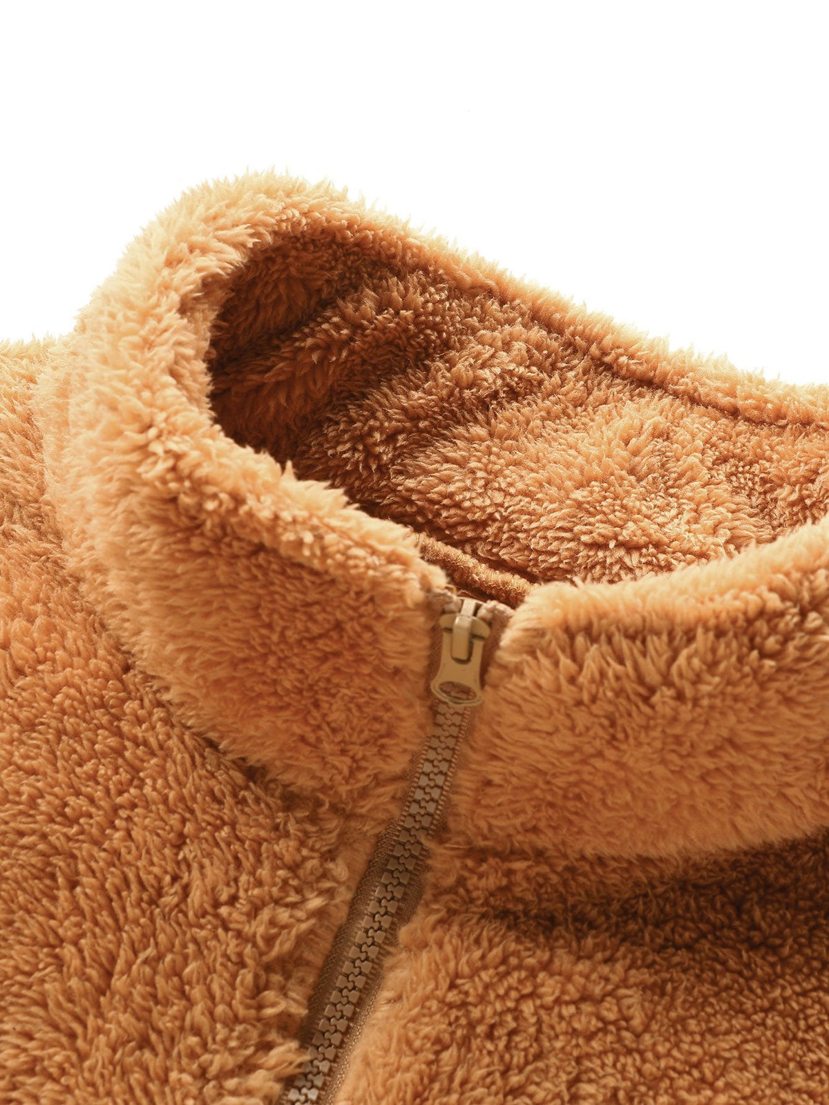 Moletom Teddy com Zíper até a metade