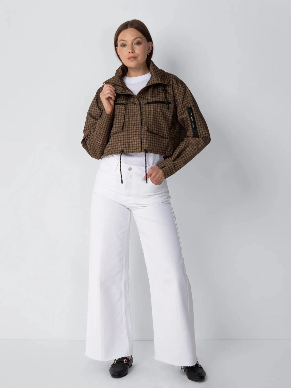 STM-TEX™ Elevated Cropped Hooded Rain Jacket