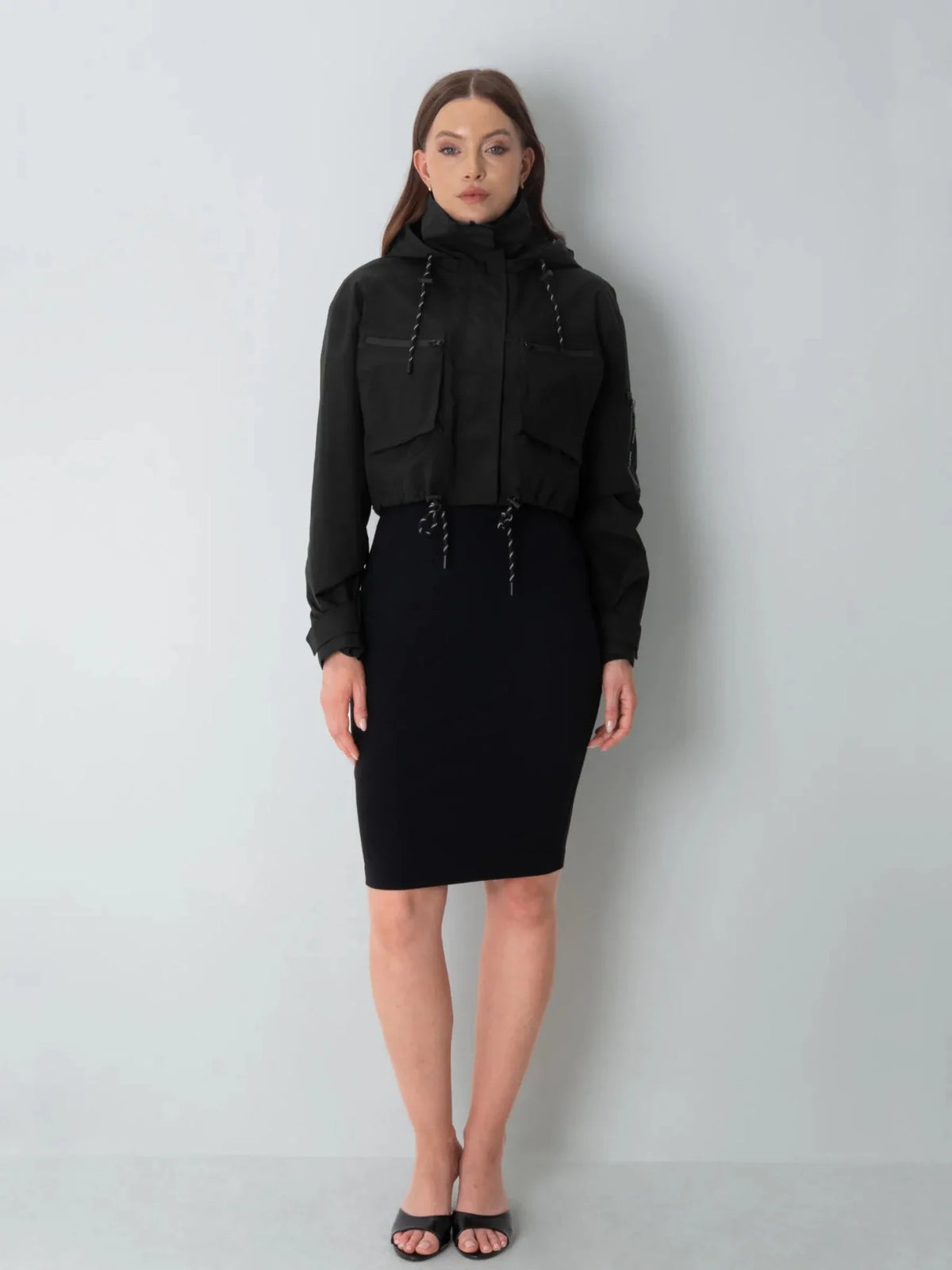 STM-TEX™ Elevated Cropped Hooded Rain Jacket