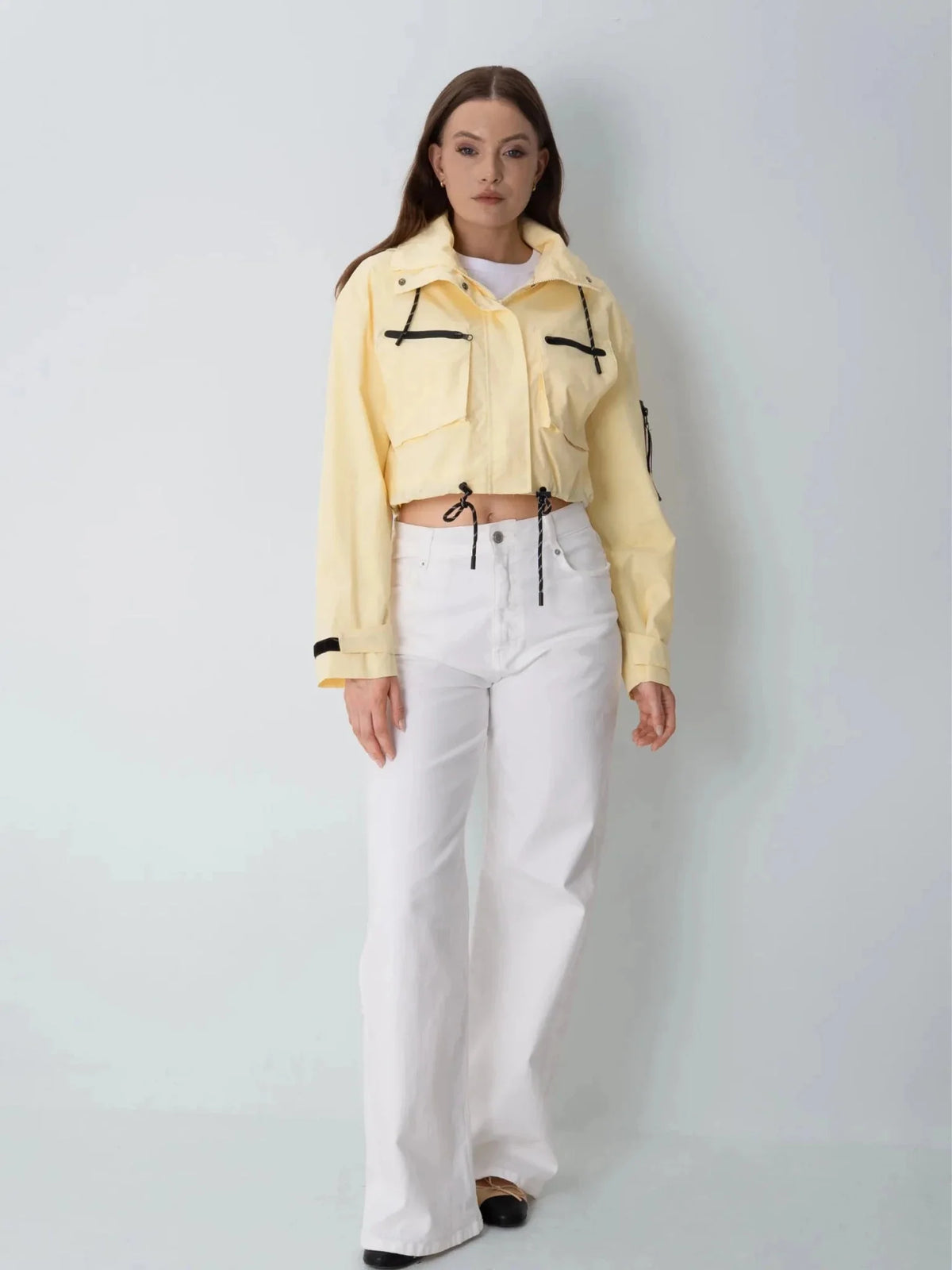 STM-TEX™ Elevated Cropped Hooded Rain Jacket