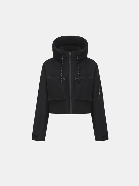 STM-TEX™ Elevated Cropped Hooded Rain Jacket