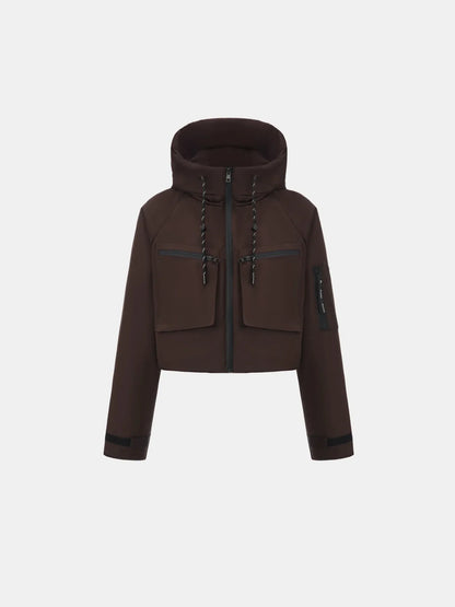 STM-TEX™ Elevated Padded Cropped Hooded Rain Jacket
