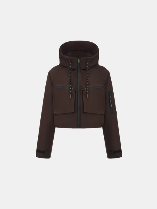 STM-TEX™ Elevated Padded Cropped Hooded Rain Jacket