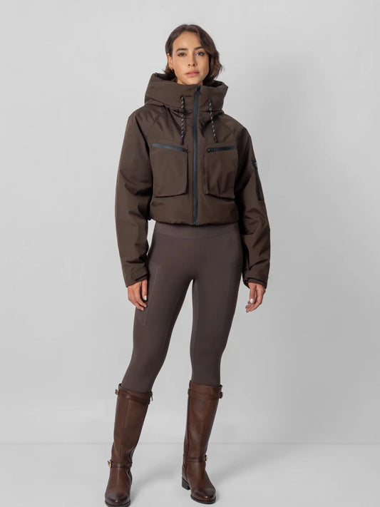 STM-TEX™ Elevated Padded Cropped Hooded Rain Jacket