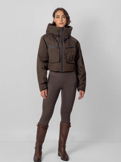 STM-TEX™ Elevated Cropped Hooded Rain Jacket