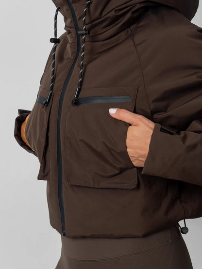 STM-TEX™ Elevated Cropped Hooded Rain Jacket