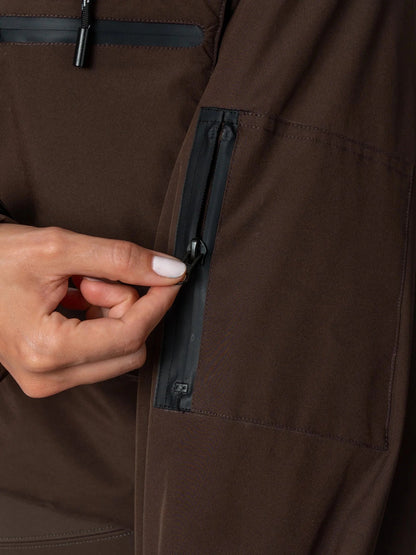 STM-TEX™ Elevated Padded Cropped Hooded Rain Jacket