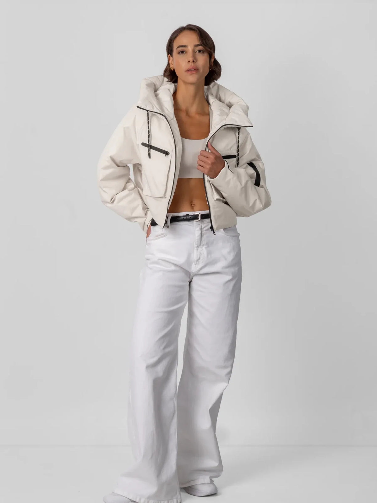 STM-TEX™ Elevated Cropped Hooded Rain Jacket