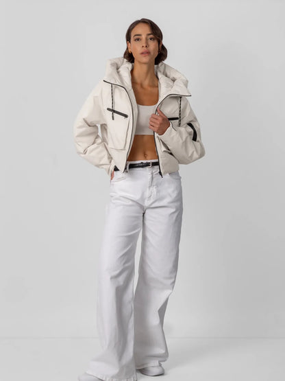 STM-TEX™ Elevated Cropped Hooded Rain Jacket
