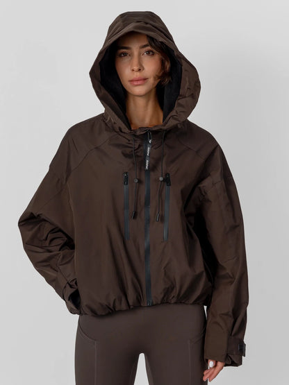 STM-TEX™ Fleece Lined One Size Short Oversized Rain Jacket
