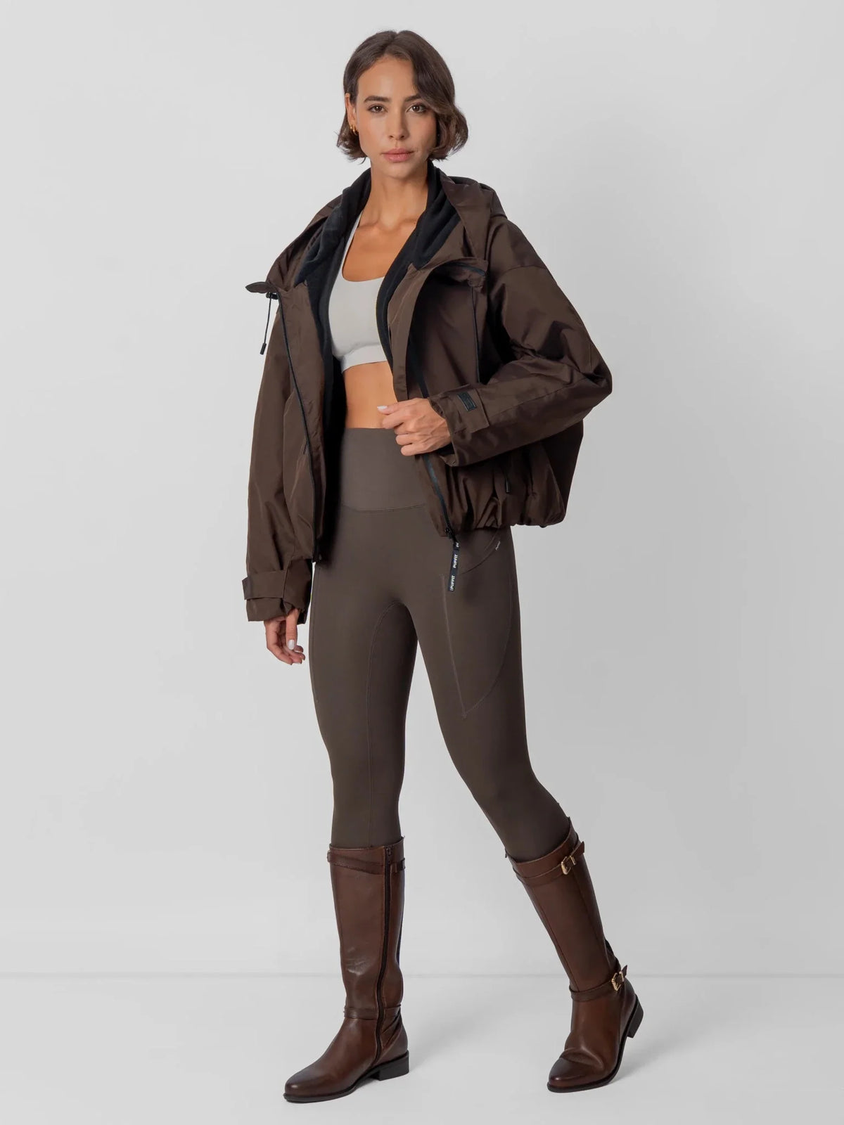 STM-TEX™ Fleece Lined One Size Short Oversized Rain Jacket