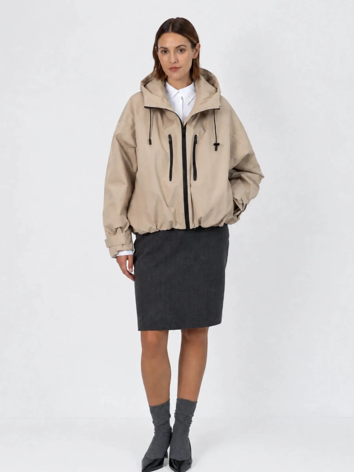 OlympLondon™ One Size Short Oversized Rain Jacket