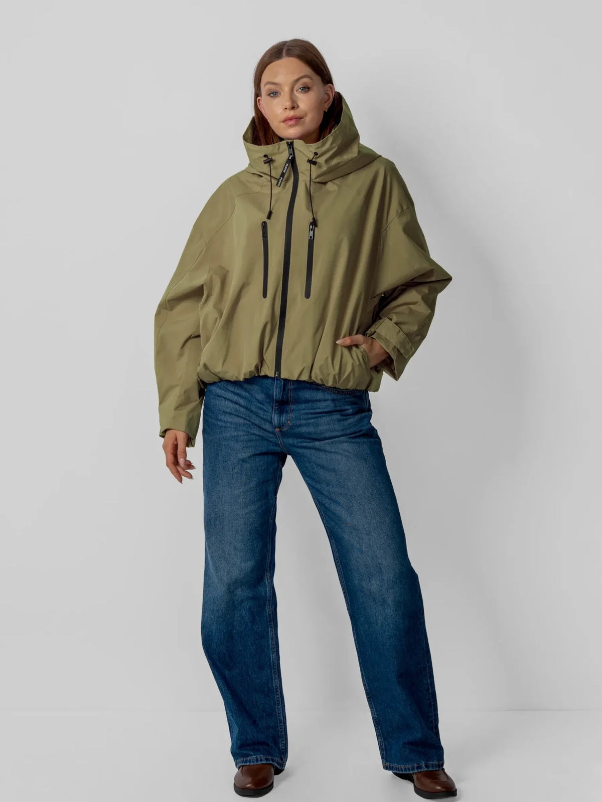OlympLondon™ One Size Short Oversized Rain Jacket