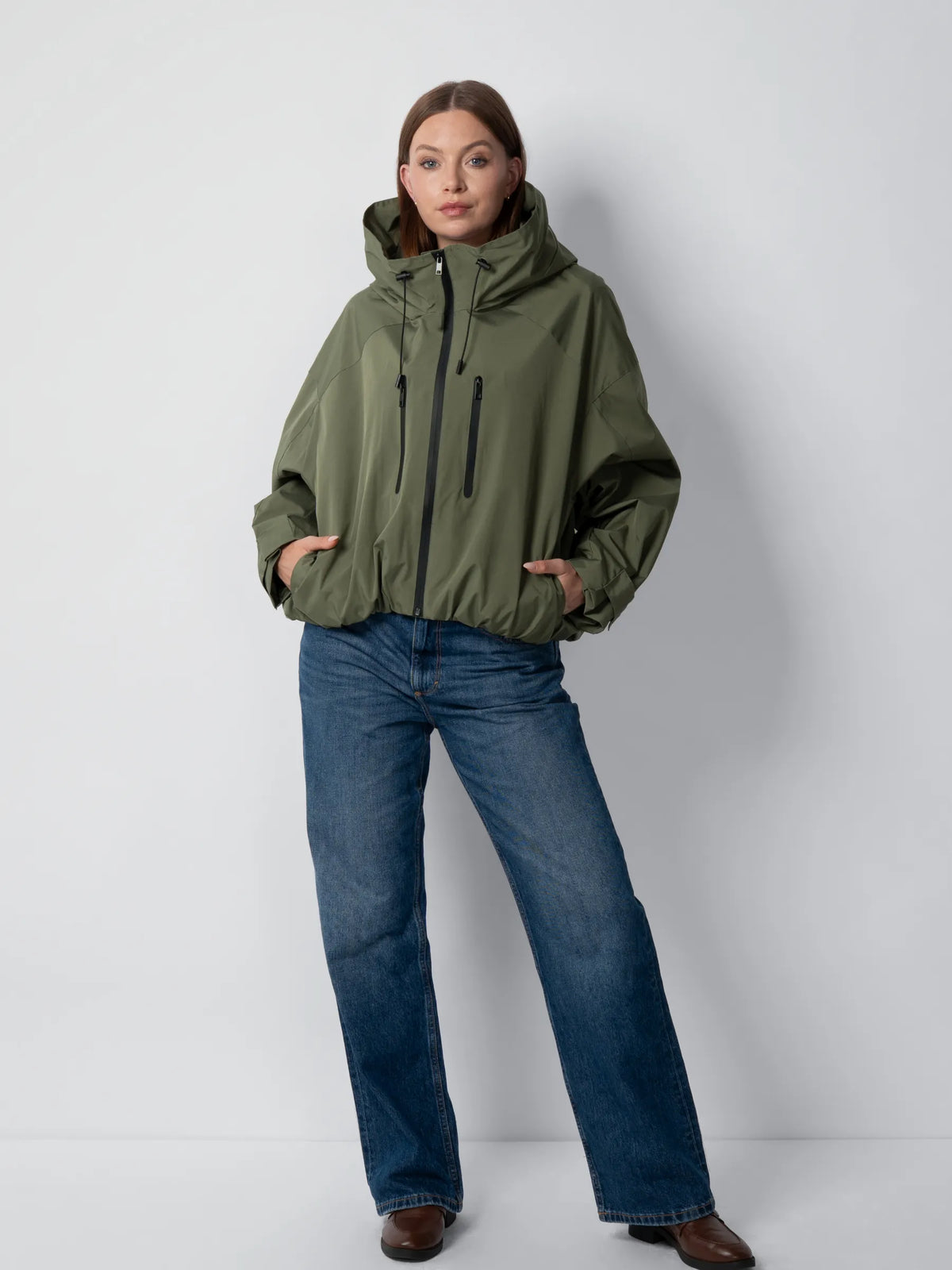 OlympLondon™ One Size Short Oversized Rain Jacket