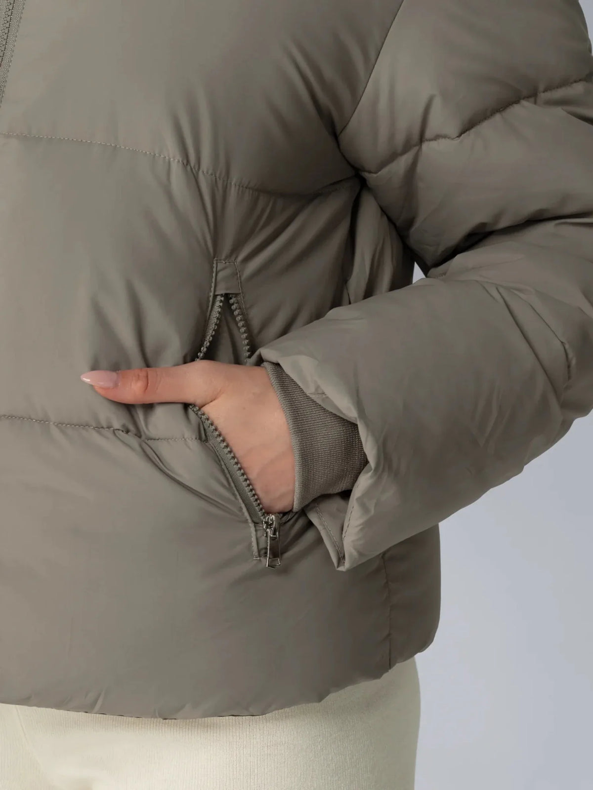 OlympLondon™ Classic Short Detachable Hooded Puffer Jacket