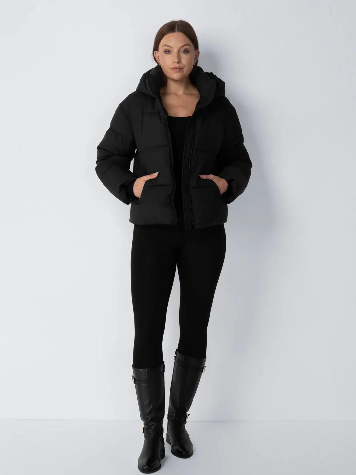 OlympLondon™ Classic Short Detachable Hooded Puffer Jacket
