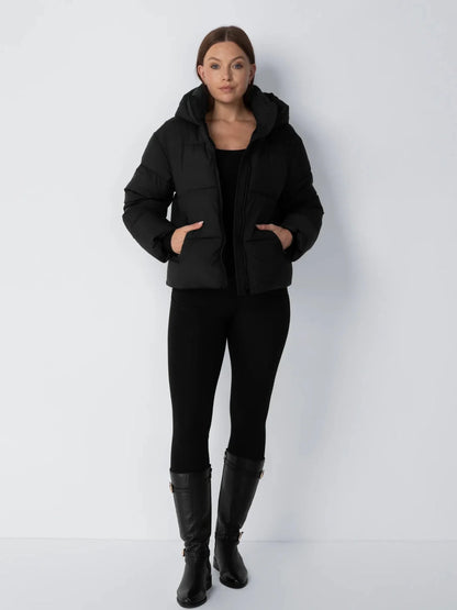 OlympLondon™ Classic Short Detachable Hooded Puffer Jacket
