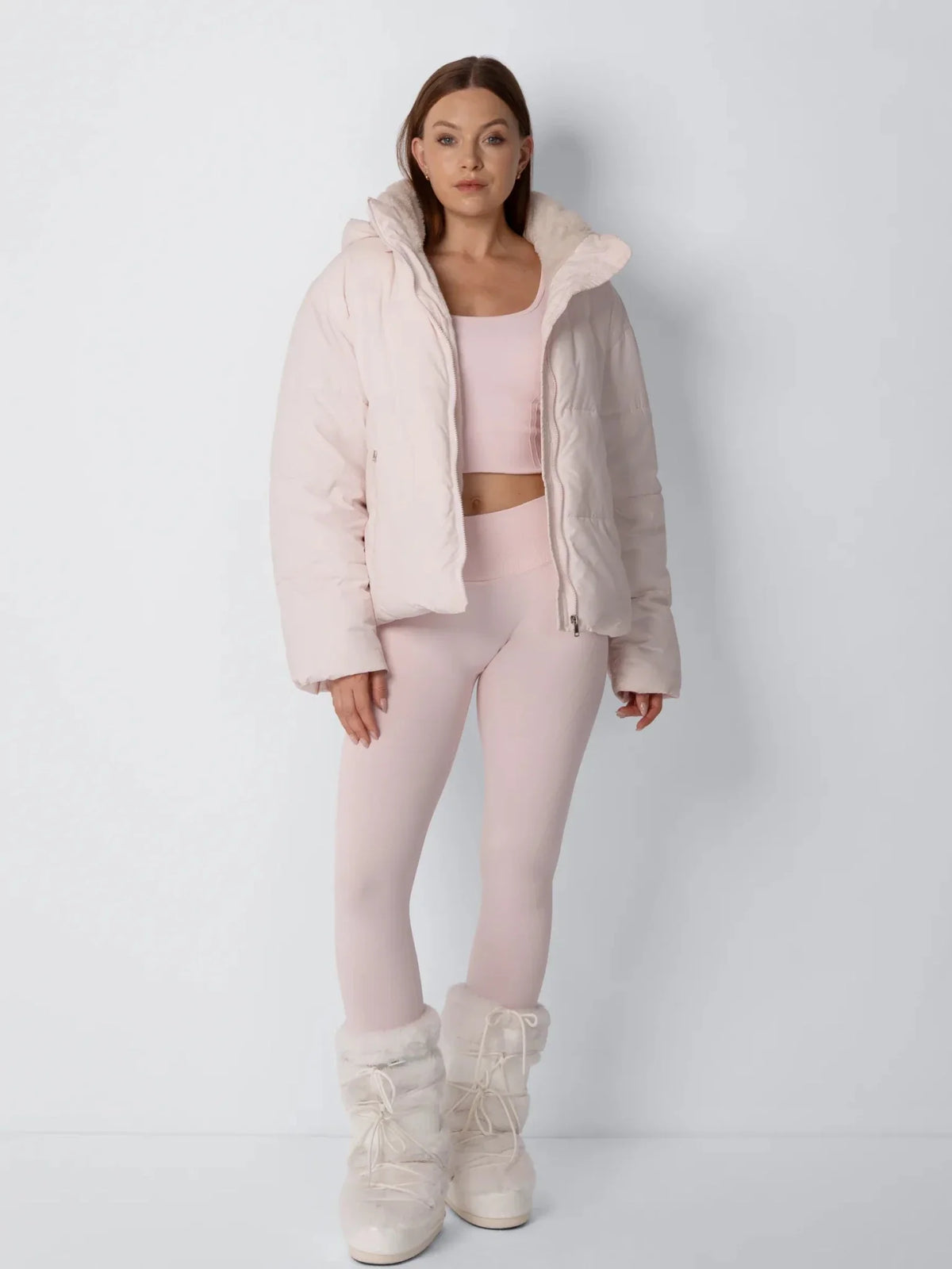 OlympLondon™ Classic Short Detachable Hooded Puffer Jacket