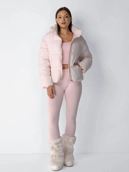 OlympLondon™ Classic Short Detachable Hooded Puffer Jacket