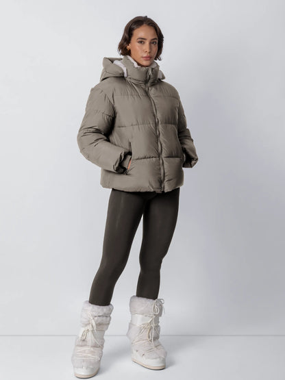 OlympLondon™ Classic Short Detachable Hooded Puffer Jacket