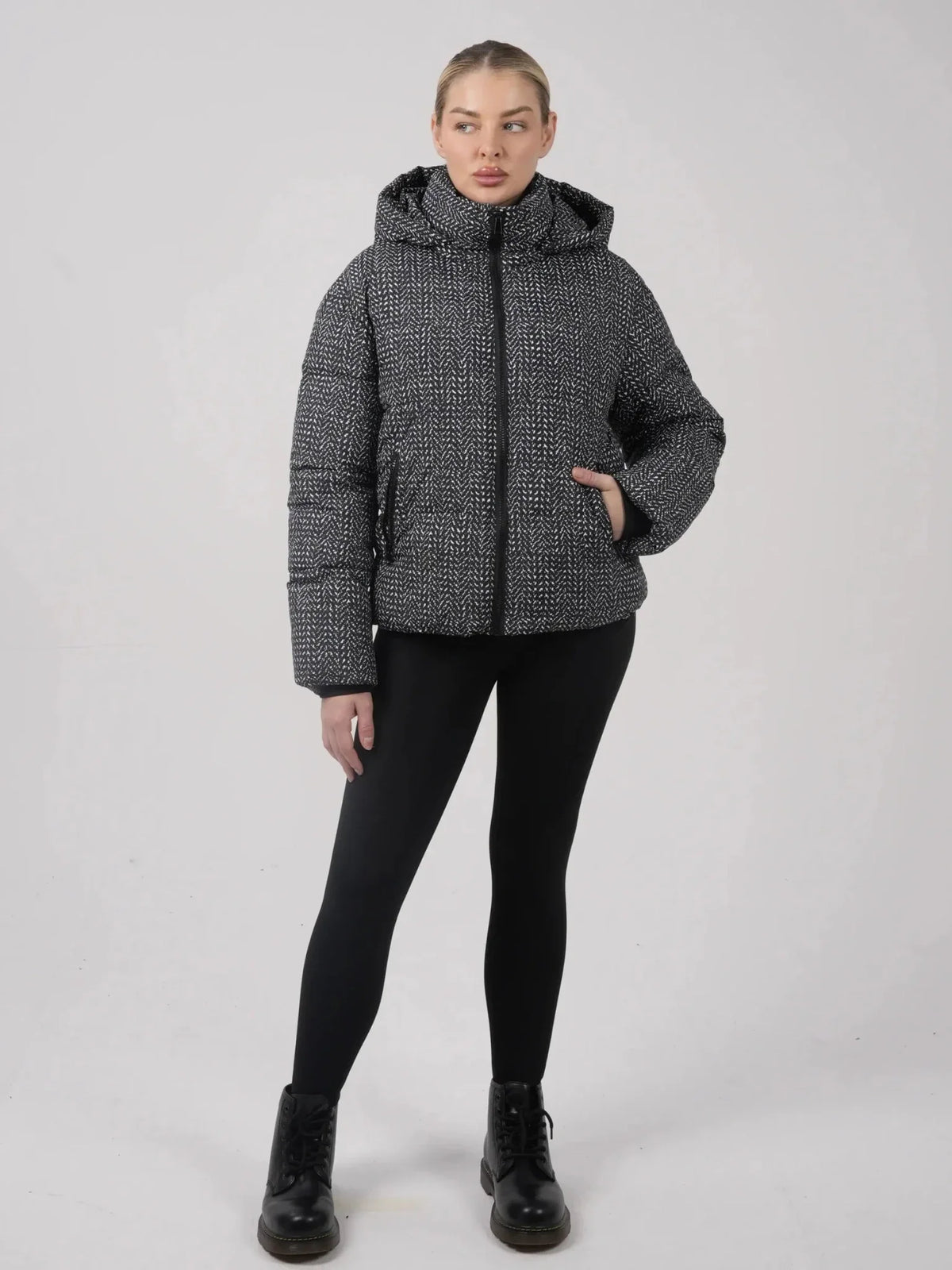 OlympLondon™ Classic Short Detachable Hooded Puffer Jacket