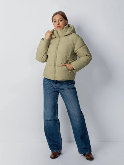 OlympLondon™ Classic Short Detachable Hooded Puffer Jacket