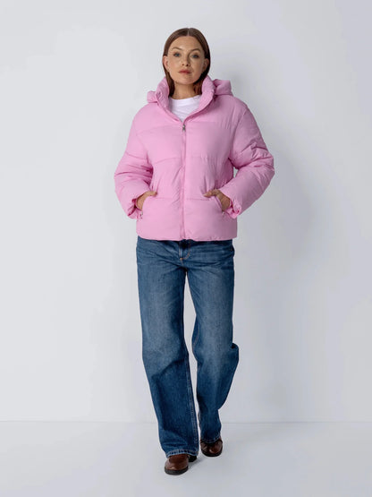 OlympLondon™ Classic Short Detachable Hooded Puffer Jacket