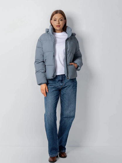 OlympLondon™ Classic Short Detachable Hooded Puffer Jacket