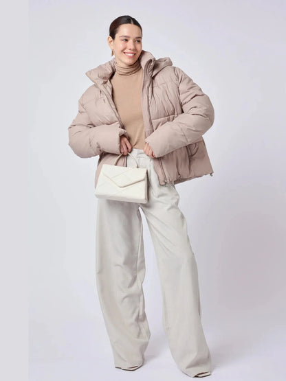 OlympLondon™ Classic Short Detachable Hooded Puffer Jacket