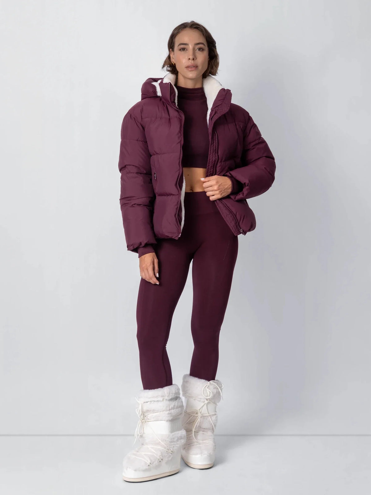 OlympLondon™ Classic Short Detachable Hooded Puffer Jacket
