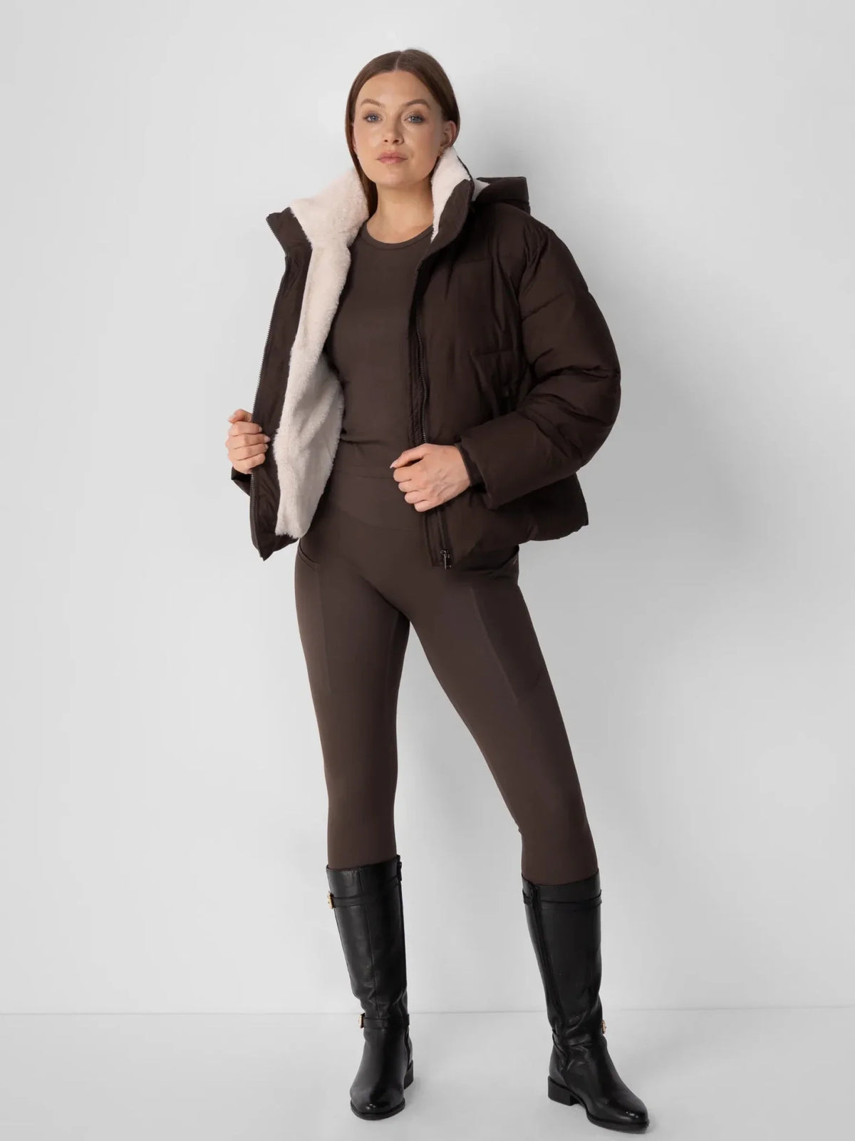 OlympLondon™ Classic Short Detachable Hooded Puffer Jacket