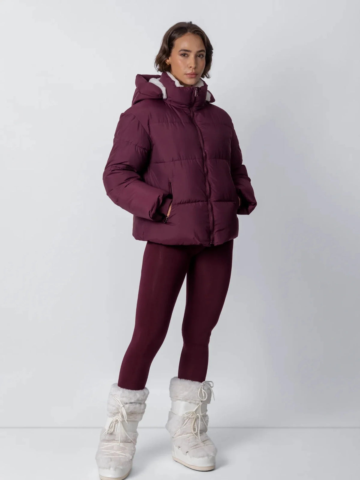 OlympLondon™ Classic Short Detachable Hooded Puffer Jacket