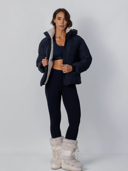 OlympLondon™ Classic Short Detachable Hooded Puffer Jacket