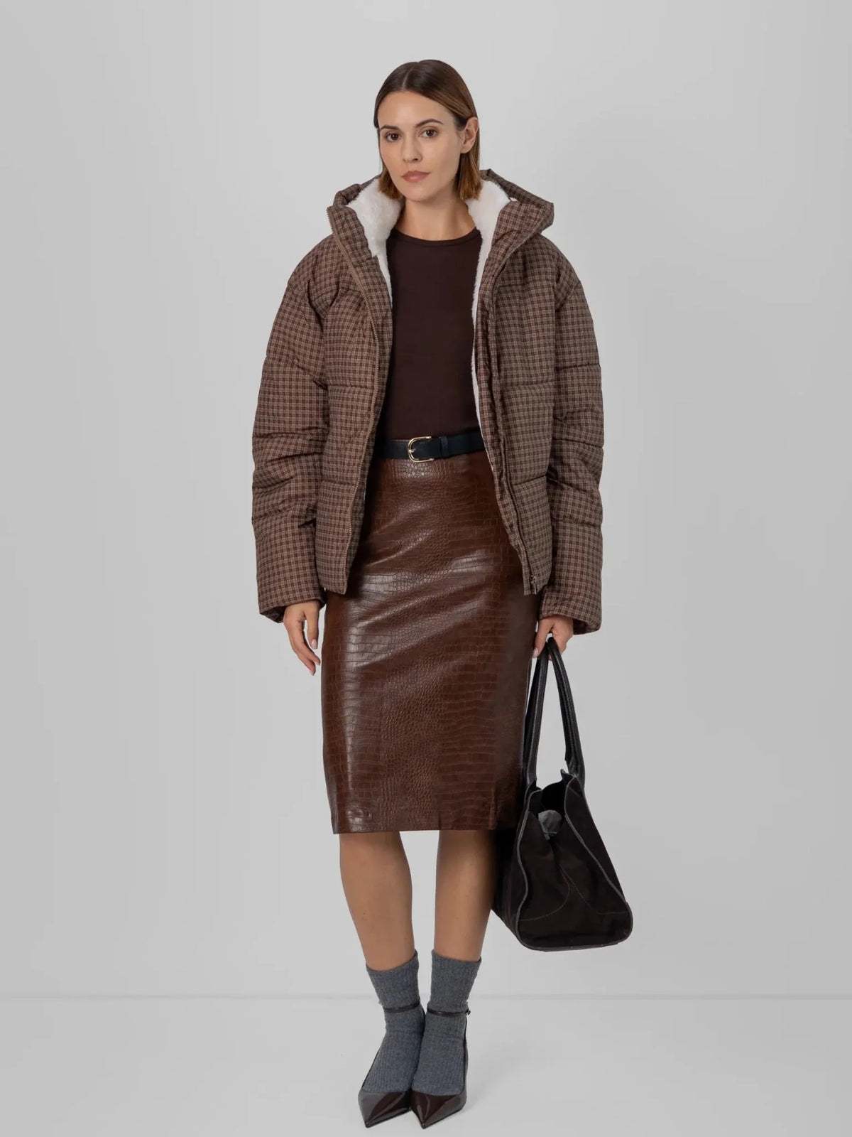 OlympLondon™ Classic Short Detachable Hooded Puffer Jacket