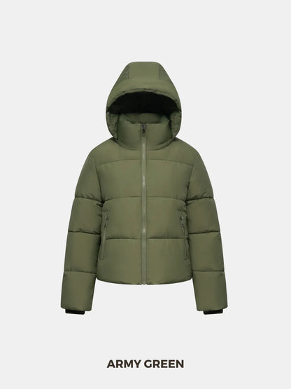 OlympLondon™ Classic Short Detachable Hooded Puffer Jacket