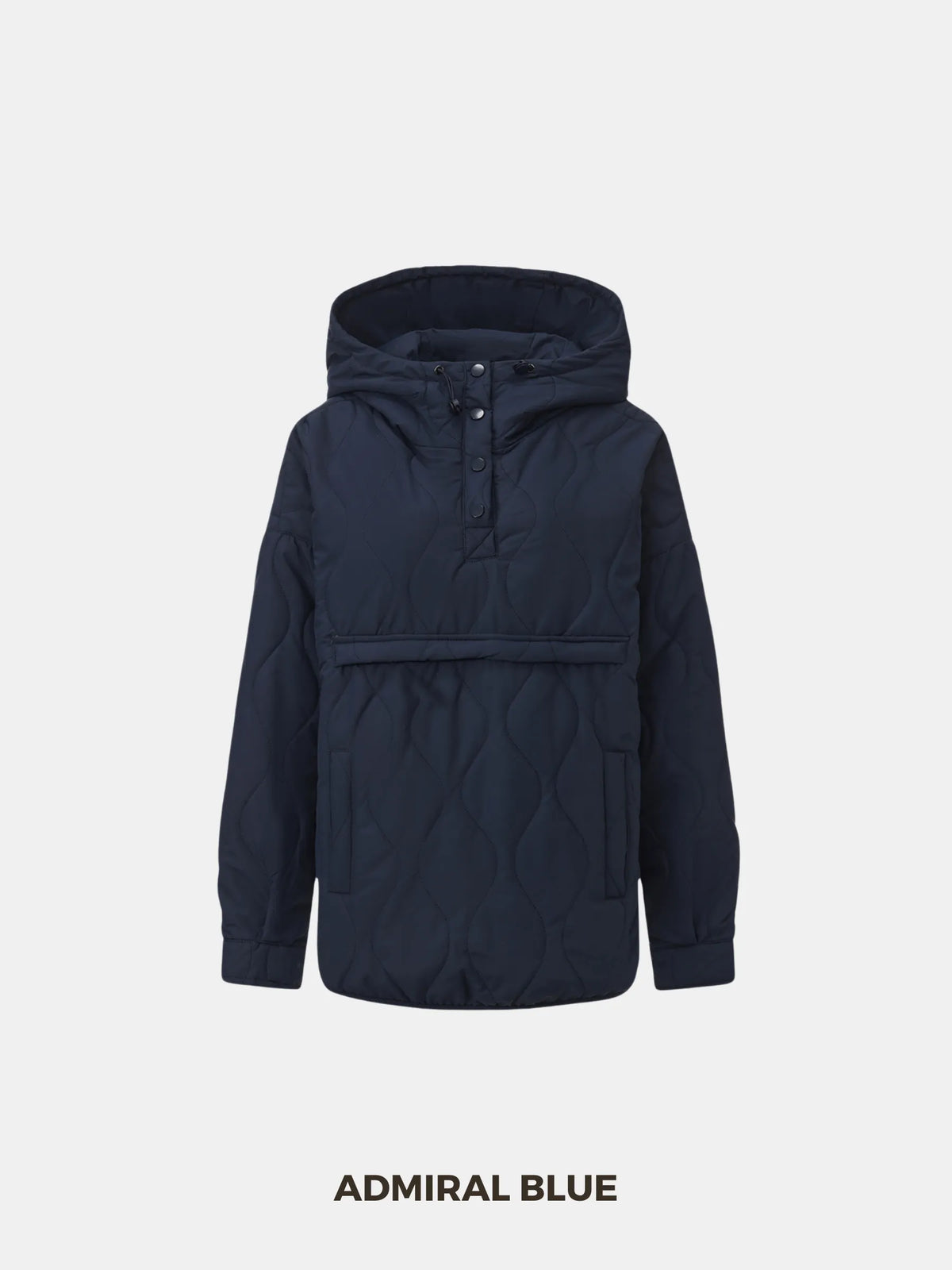 OlympLondon™ Kangaroo Pocket Packable Quilted Puffer Hoodie
