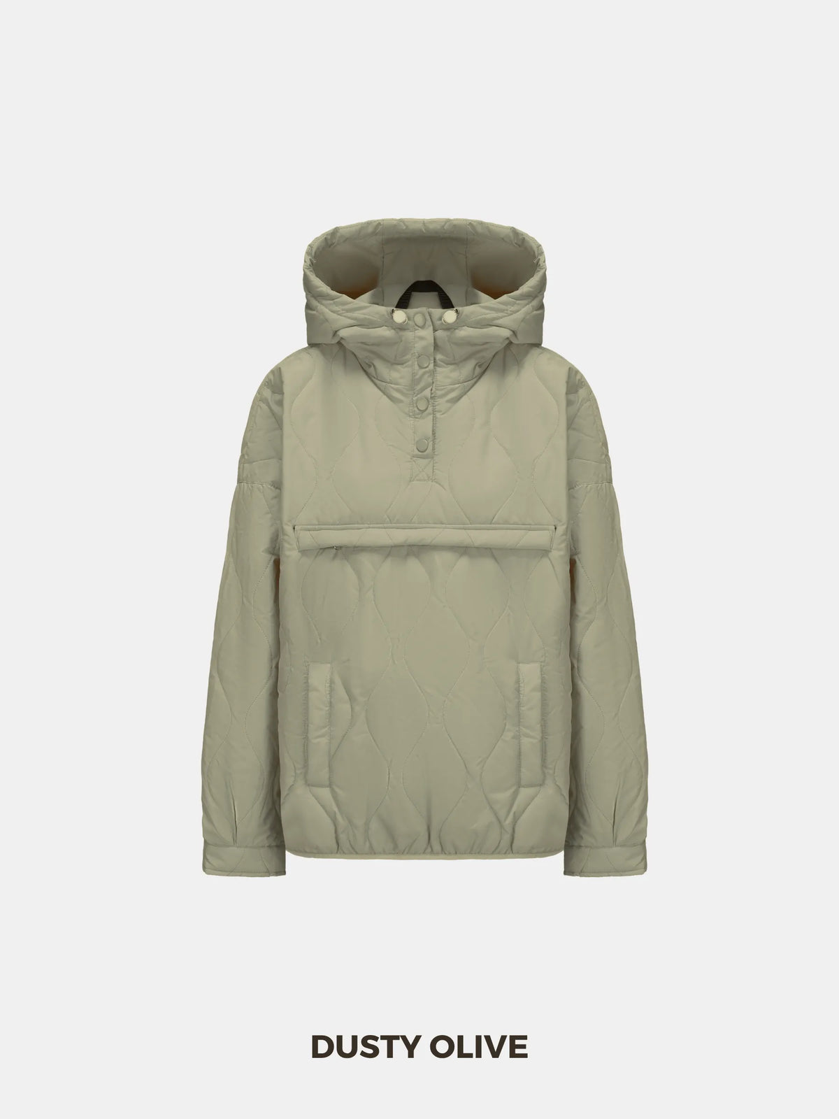 OlympLondon™ Kangaroo Pocket Packable Quilted Puffer Hoodie