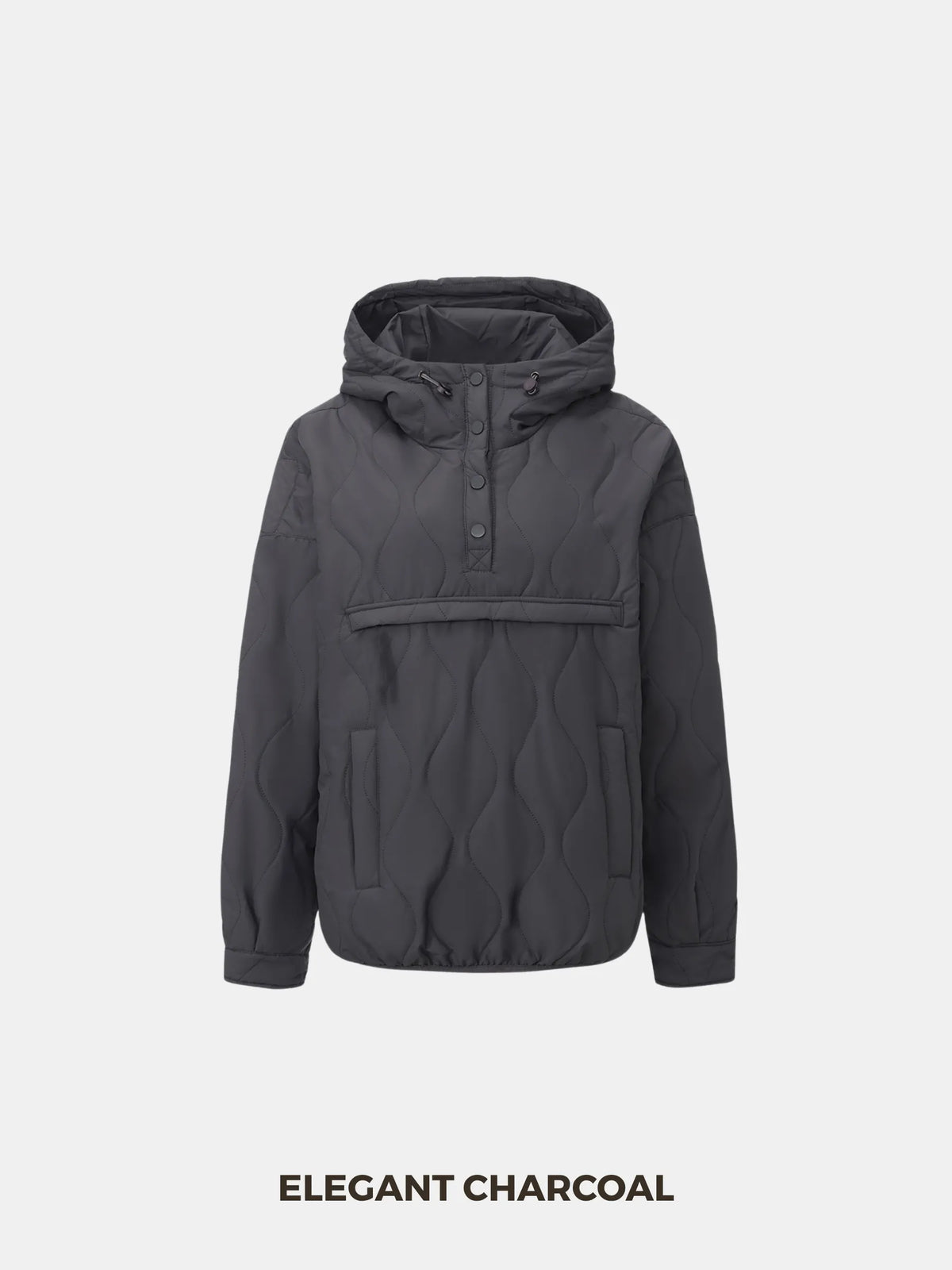 OlympLondon™ Kangaroo Pocket Packable Quilted Puffer Hoodie